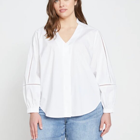 Universal Standard Saint-Honore Poplin Blouse Size XS (10-12) - Picture 2 of 8